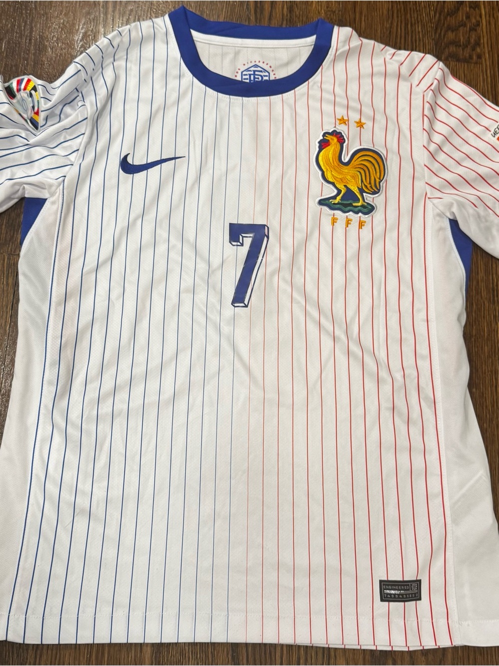 France Away Jersey 24/25 Vapor Player Version Match Edition Small #7 Griezmann